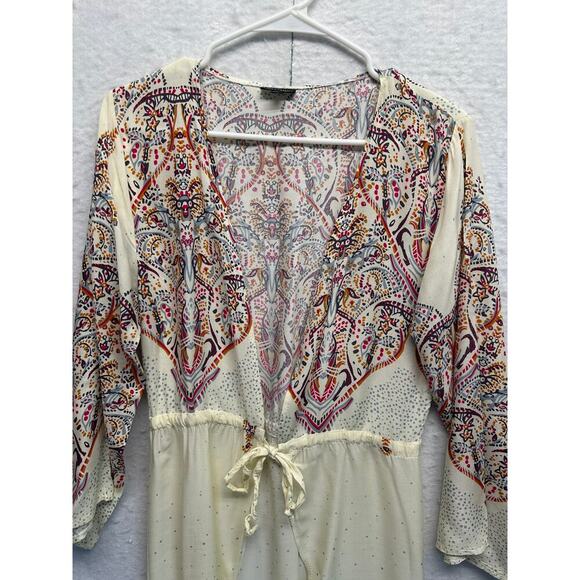 Coco + Carmen Boho Wrap Lightweight Duster Cardigan S/M Coastal SOFT - Picture 4 of 13